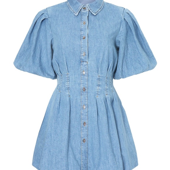 SIMKHAI Ciara Denim Dress, 2 - Picture 1 of 10
